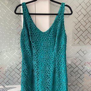 Ralph Lauren Emerald Green Lace Dress